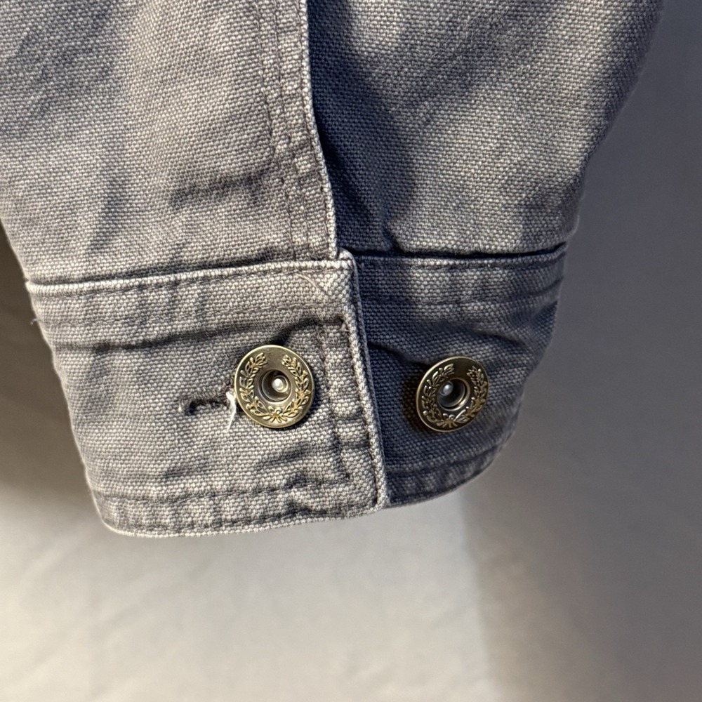 Woolrich Jacket Mens‎ XXL Gray Sherpa Lined Chore Coat Workwear Corduroy Collar - Picture 4 of 13